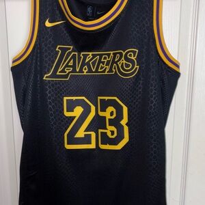 NBA Lakers Black and Yellow Jersey